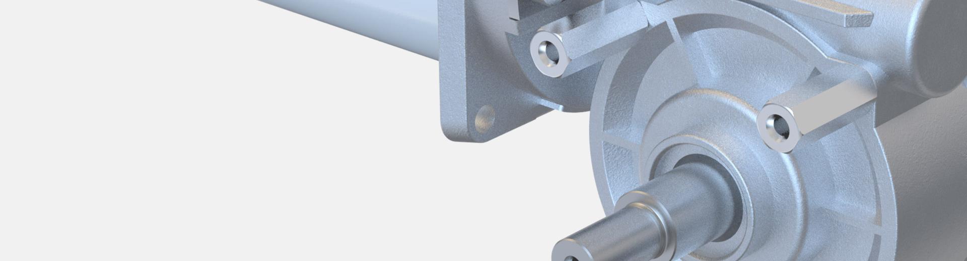 Right angle worm gear