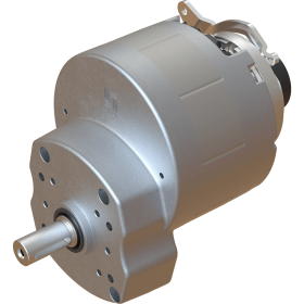 Brushless motor with  electromagnetic static brake and encoder